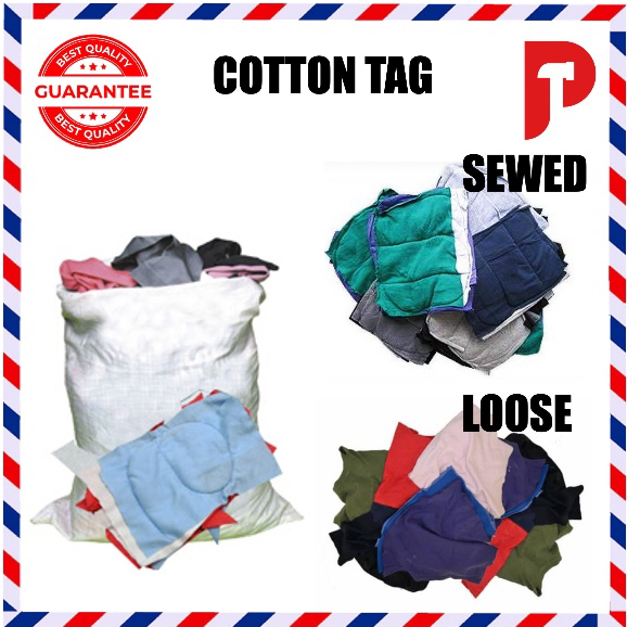 Cotton Rag (Sewed/Unsewed) Kain Buruk Jahit MULTIPURPOSE CLEANING TOWEL ...