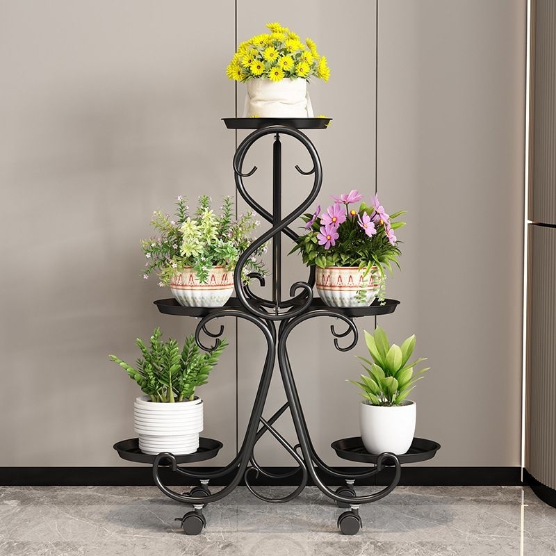 STANDING METAL FLOWER RACK RAK BESI BUNGA NORDIC | Shopee Singapore