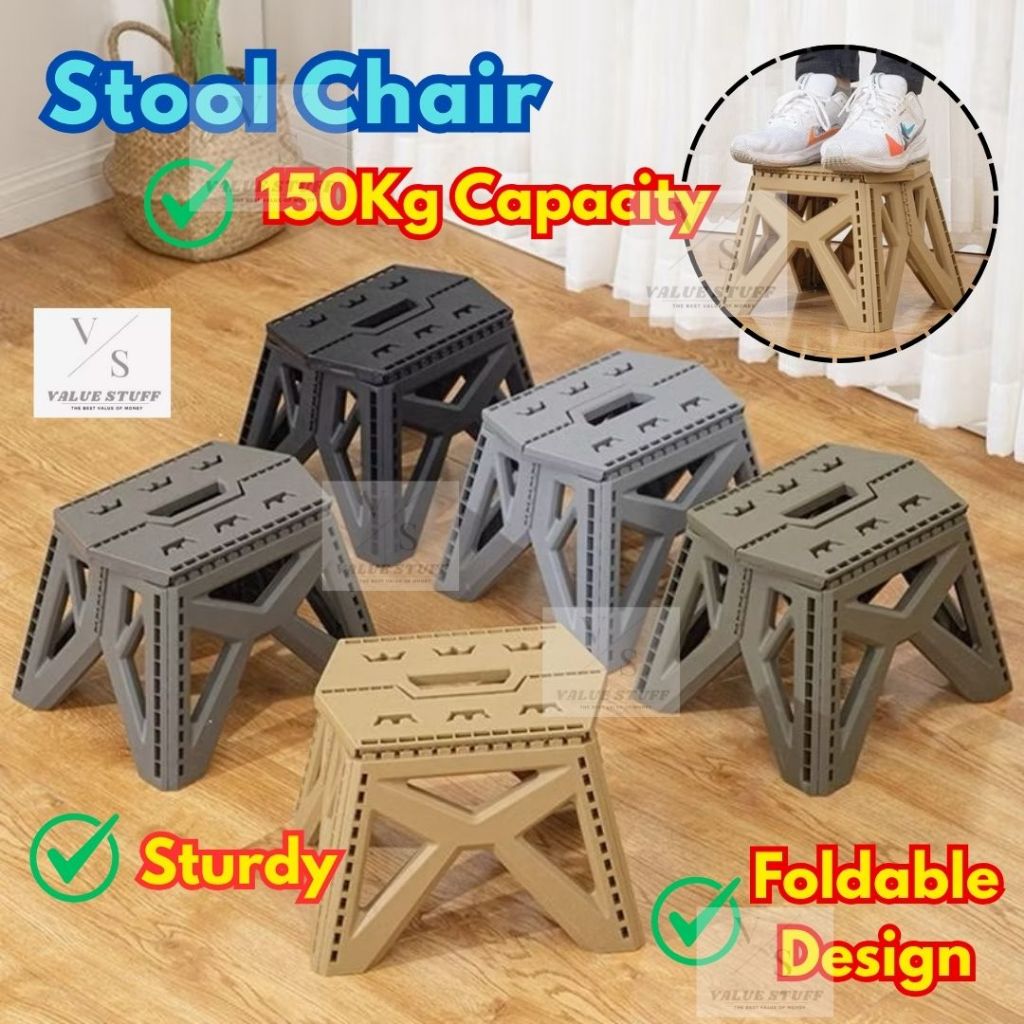 Thickened Folding Camping Stools Chairs Outdoor Non-Slip Military ...