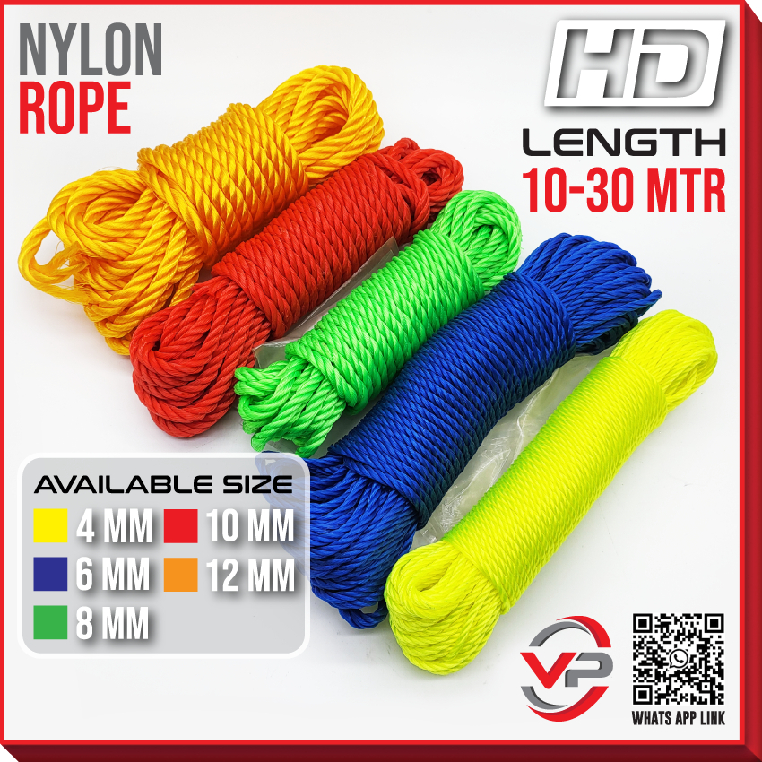 MULTI FUNCTIONAL OUTDOOR NYLON ROPE/CAMPING TENT ROPE/TALI KHEMAH/TALI ...