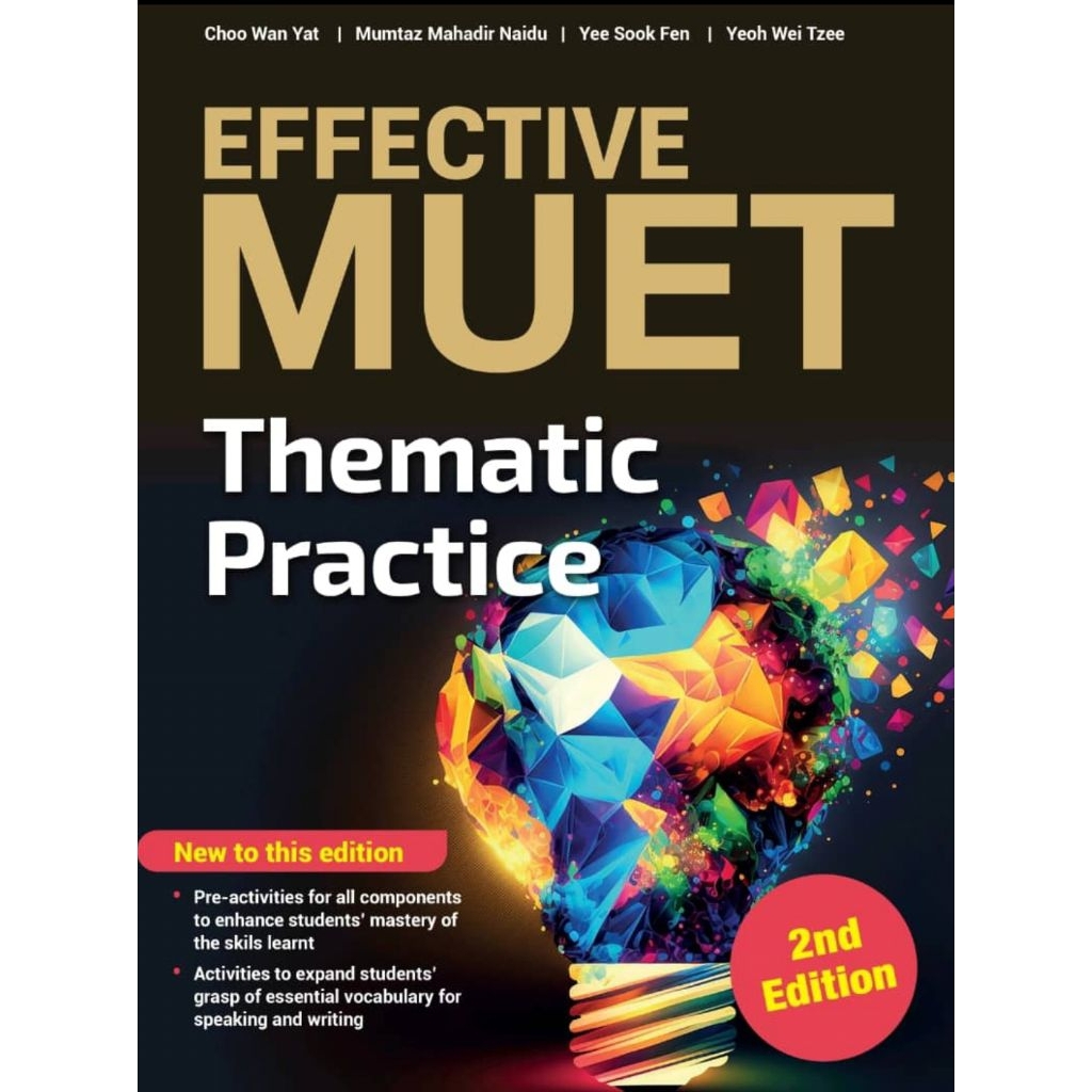 EFFECTIVE MUET THEMATIC PRACTICE 2025 (2nd edition) | Shopee Singapore