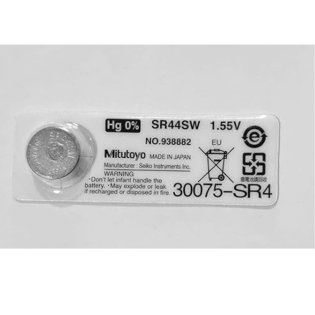 Mitutoyo SR44SW 1.55V Silver Oxide Button Battery for Digital Calipers ...