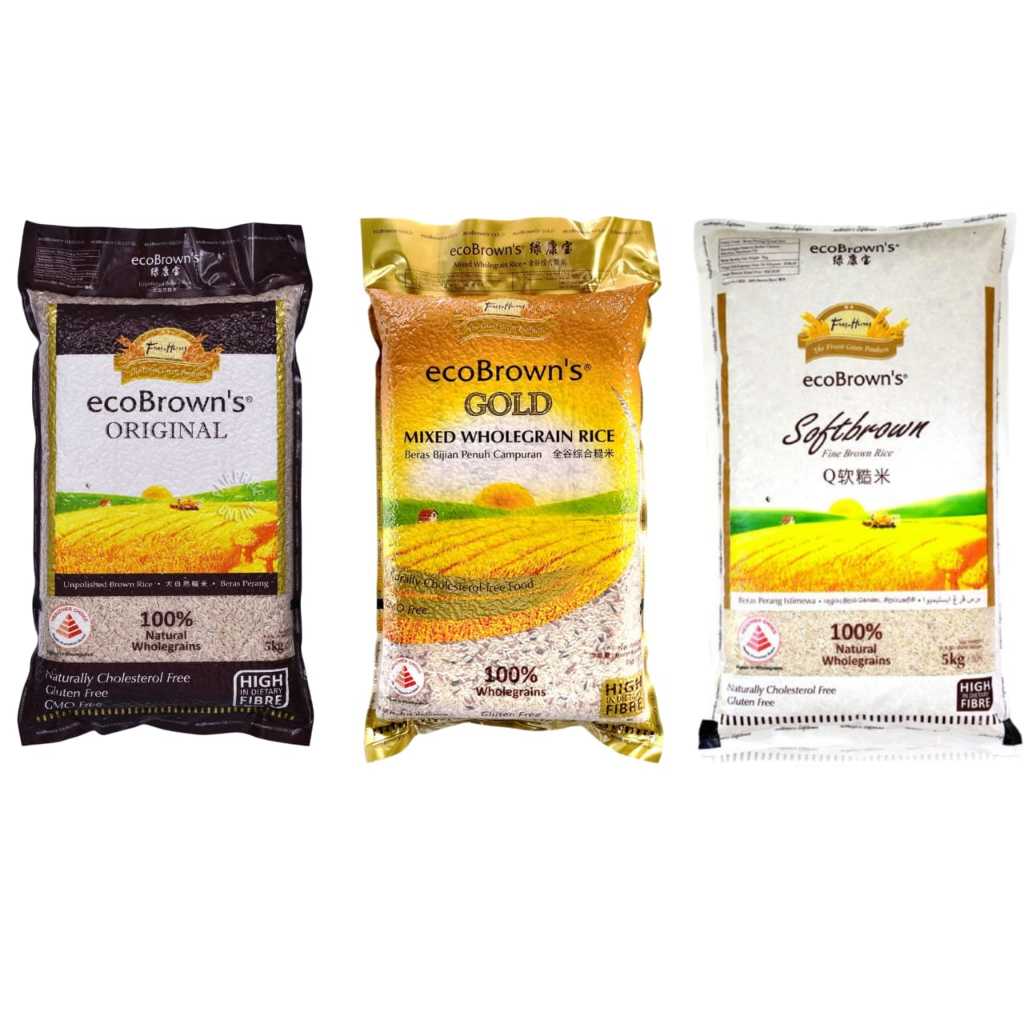 EcoBrown's Brown Rice 5KG - Brown Rice/Steam Brown Rice 5KG/SoftBrown ...