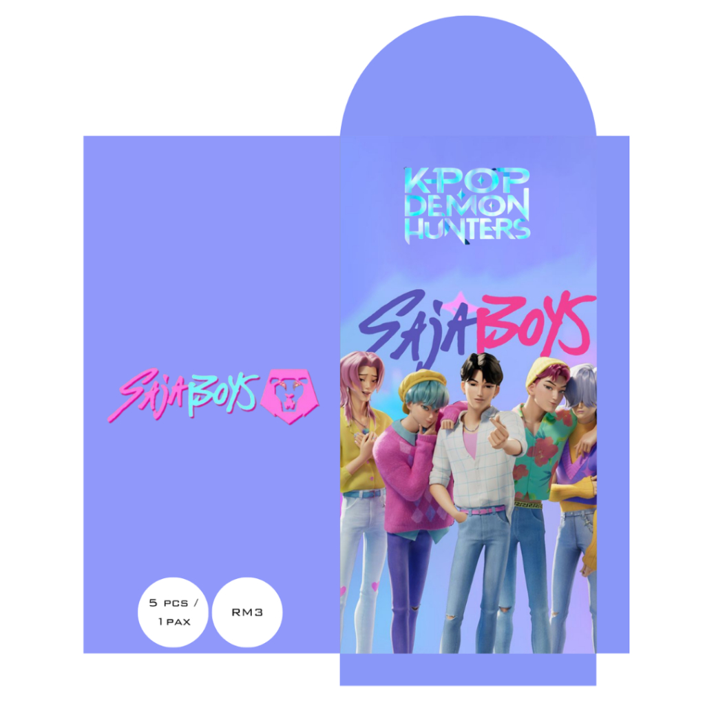 Sampul Raya / Angpao Saja Boys K-Pop Demon Hunters v1 Sampul Duit Raya ...