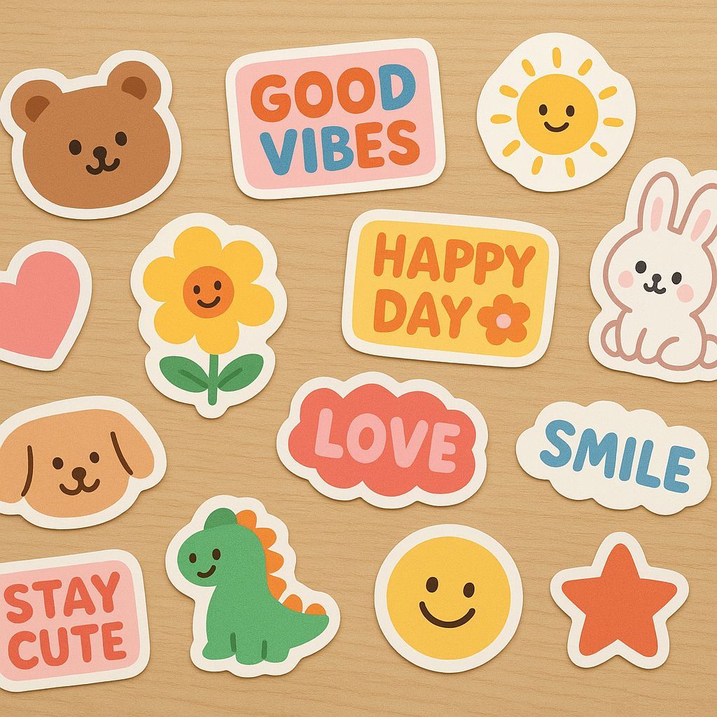 Customize sticker / small sticker| 定制创意贴纸 (Price count by A3 paper ...