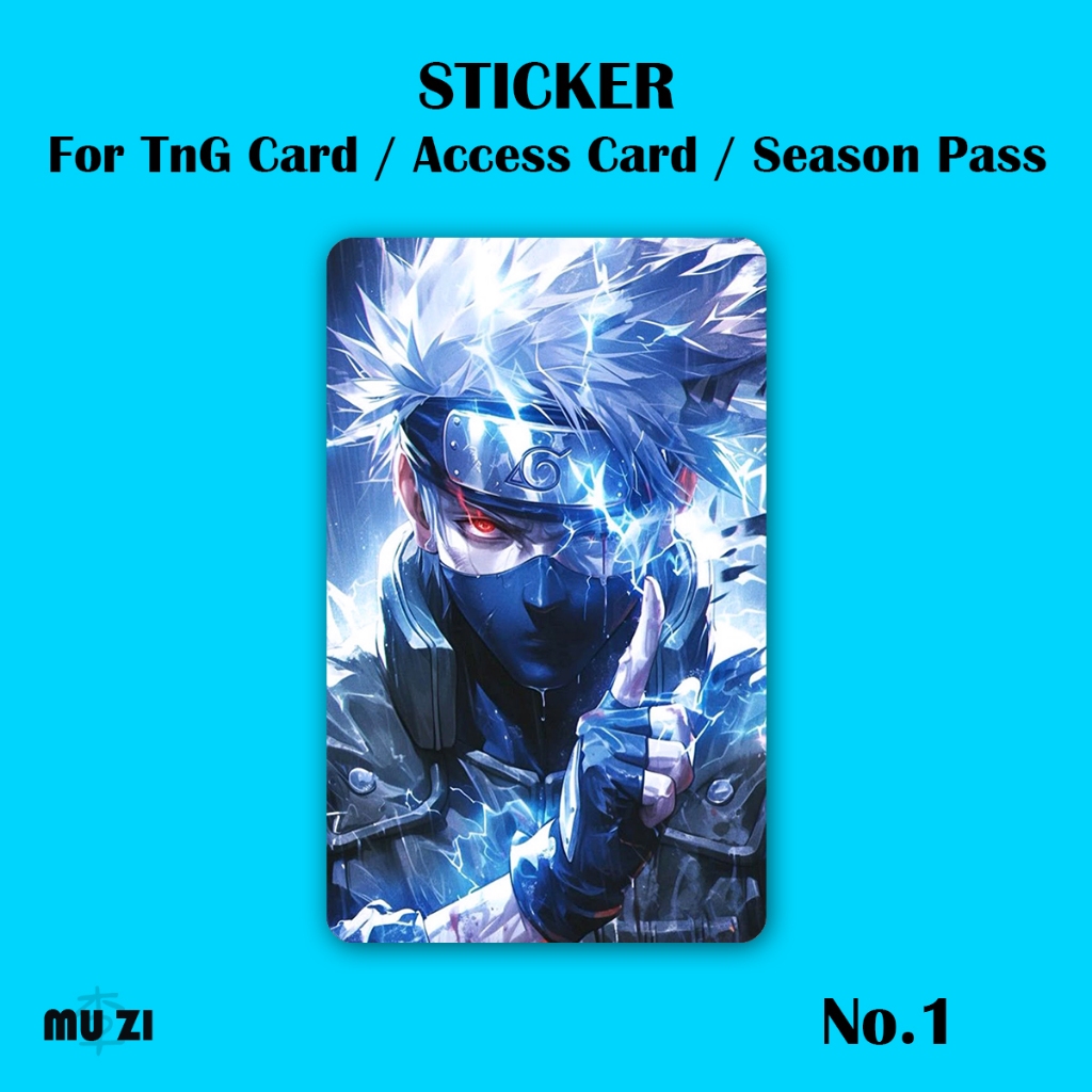 Kakashi TnG Card STICKER NFC STICKER Waterproof Thick Hard Material ...