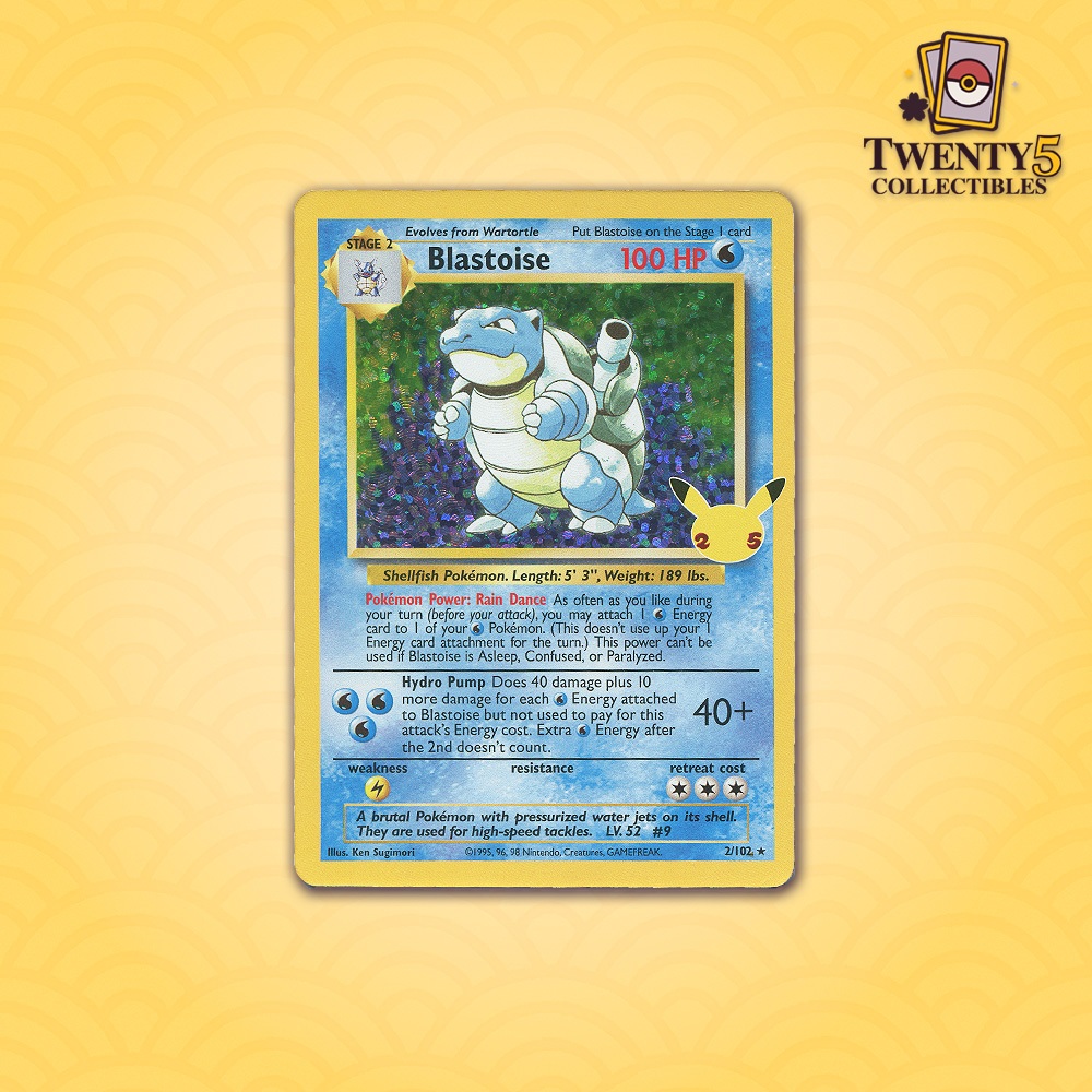 Pokemon TCG Celebrations 25th Anniversary - Blastoise 2 - Classic ...