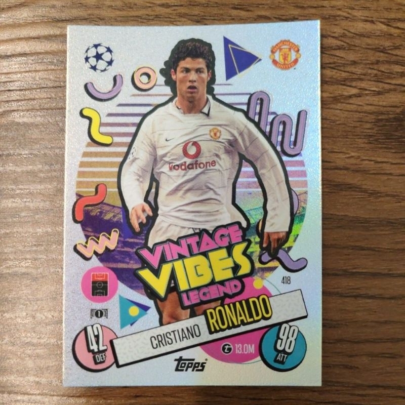 Topps Match Attax UCL 2024/25 - Ronaldo & Messi Cards (Vintage