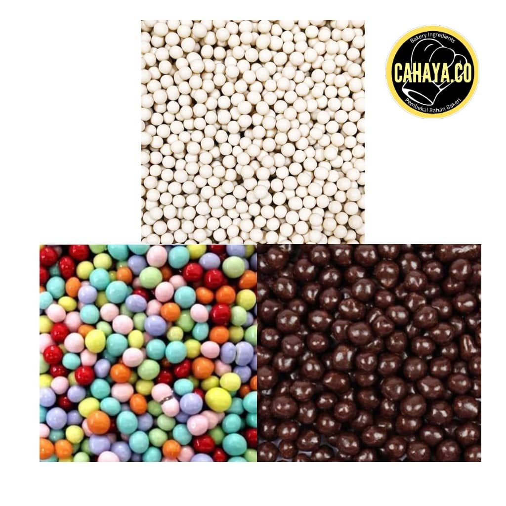 Chocolate Coated Rice Cracker / Crispy Ball Sprinkles Edible Cake ...