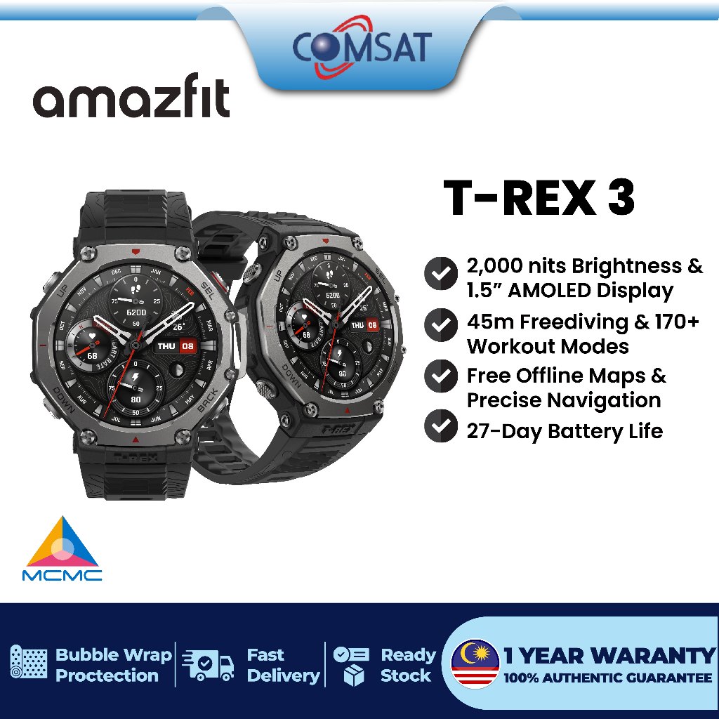 Amazfit t rex warranty sale