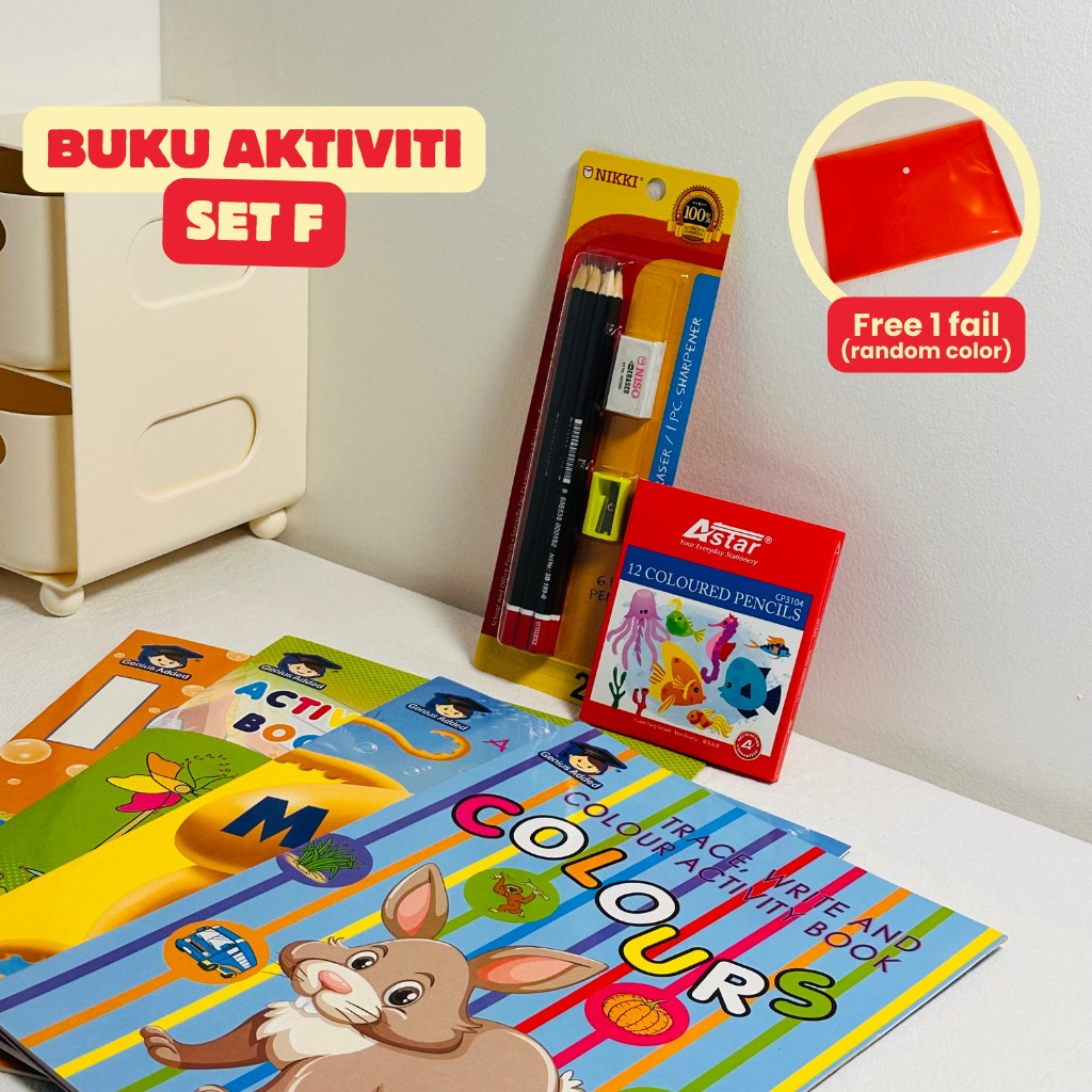 Available Preschool Activity Book Stationery Set / Tadika Buku Aktiviti ...