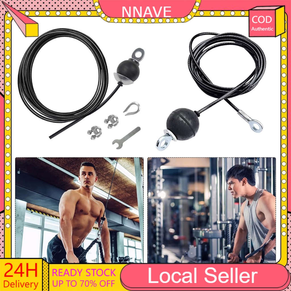 Replacement Gym Cable Fitness Pulley Cable Steel Wire Rope Biceps ...