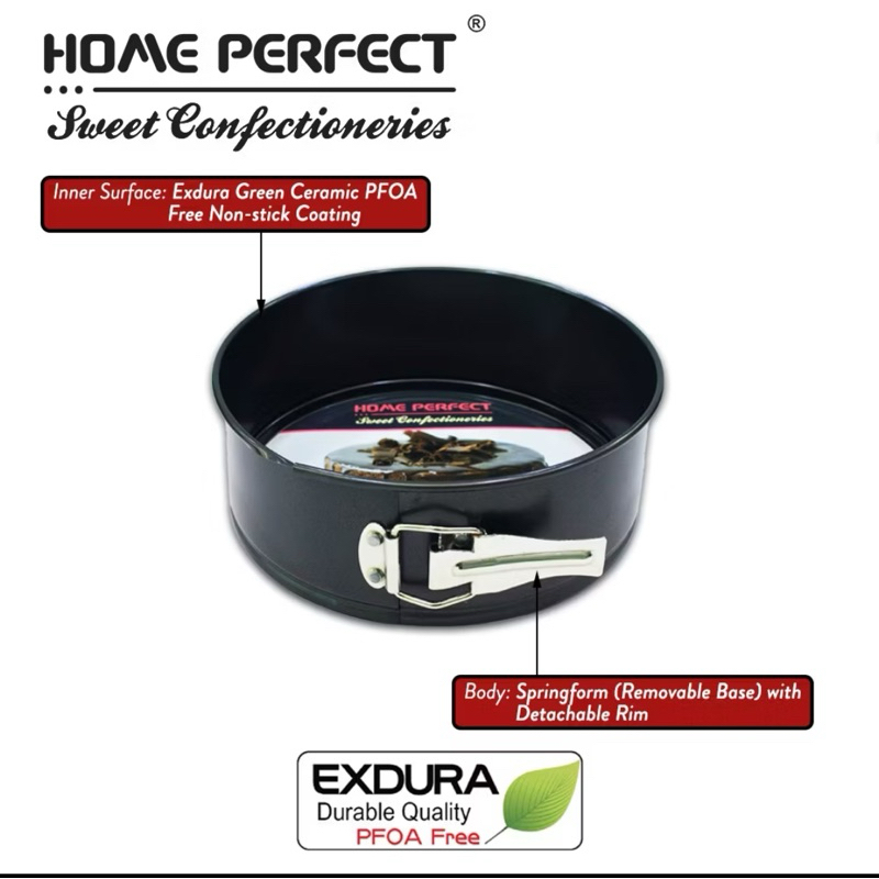 8”/9” Home Perfect Spring Form Pan Non-Stick Premium Cake Mould Baking ...