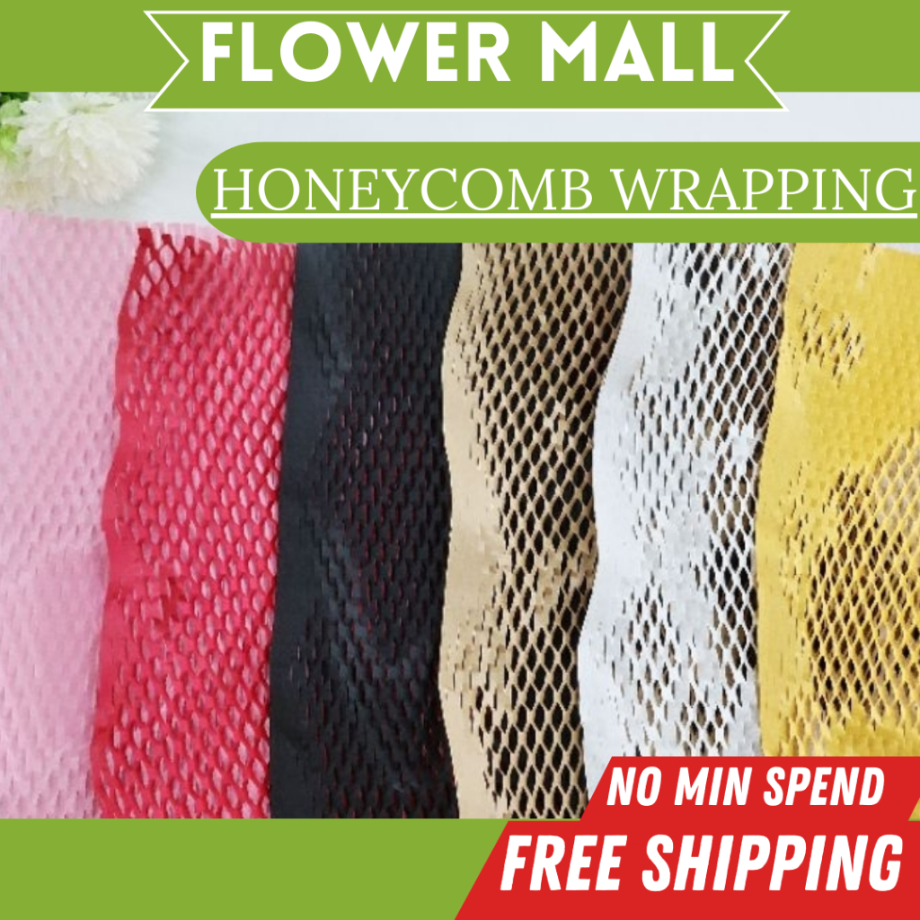 HONEYCOMB Kraft Paper Flower Wrapping Paper Bouquet Florist Wrapper ...