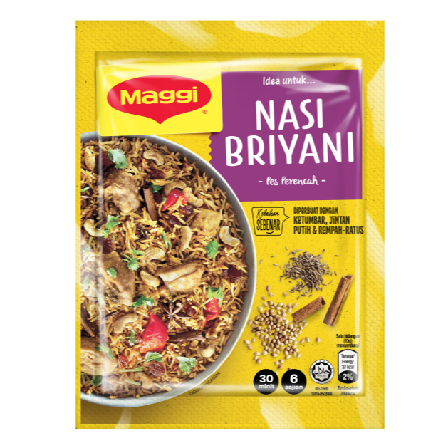 MAGGI Briyani Rice Recipe Mix | Halal Briyani Rice Seasoning Paste 90g ...