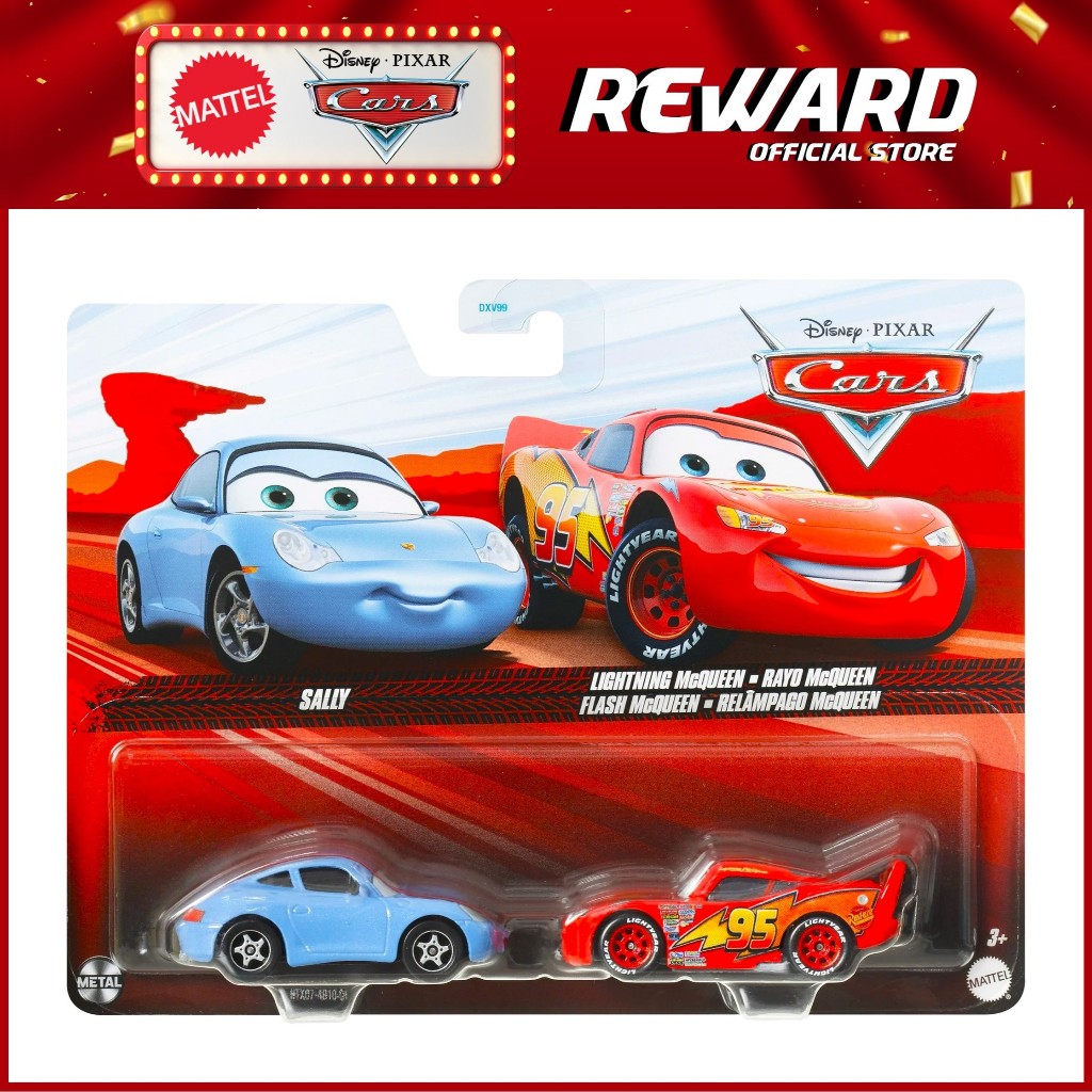 Mattel Disney And Pixar Cars 2-Pack, 1:55 Scale Fan Favorite Die-Cast ...