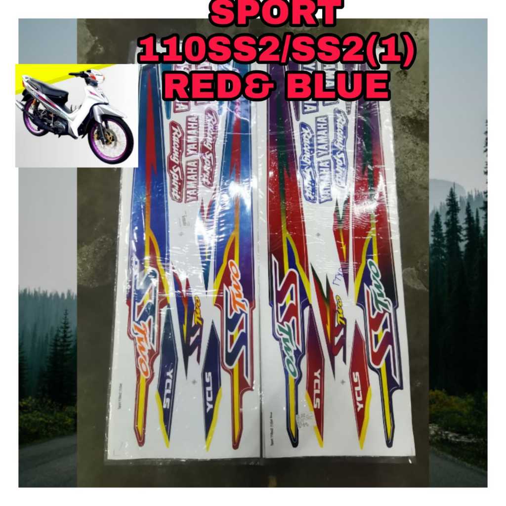 YAMAHA SS2 (1) SS TWO (1) BODY STICKER Body Stickers Stripe Yamaha SS ...