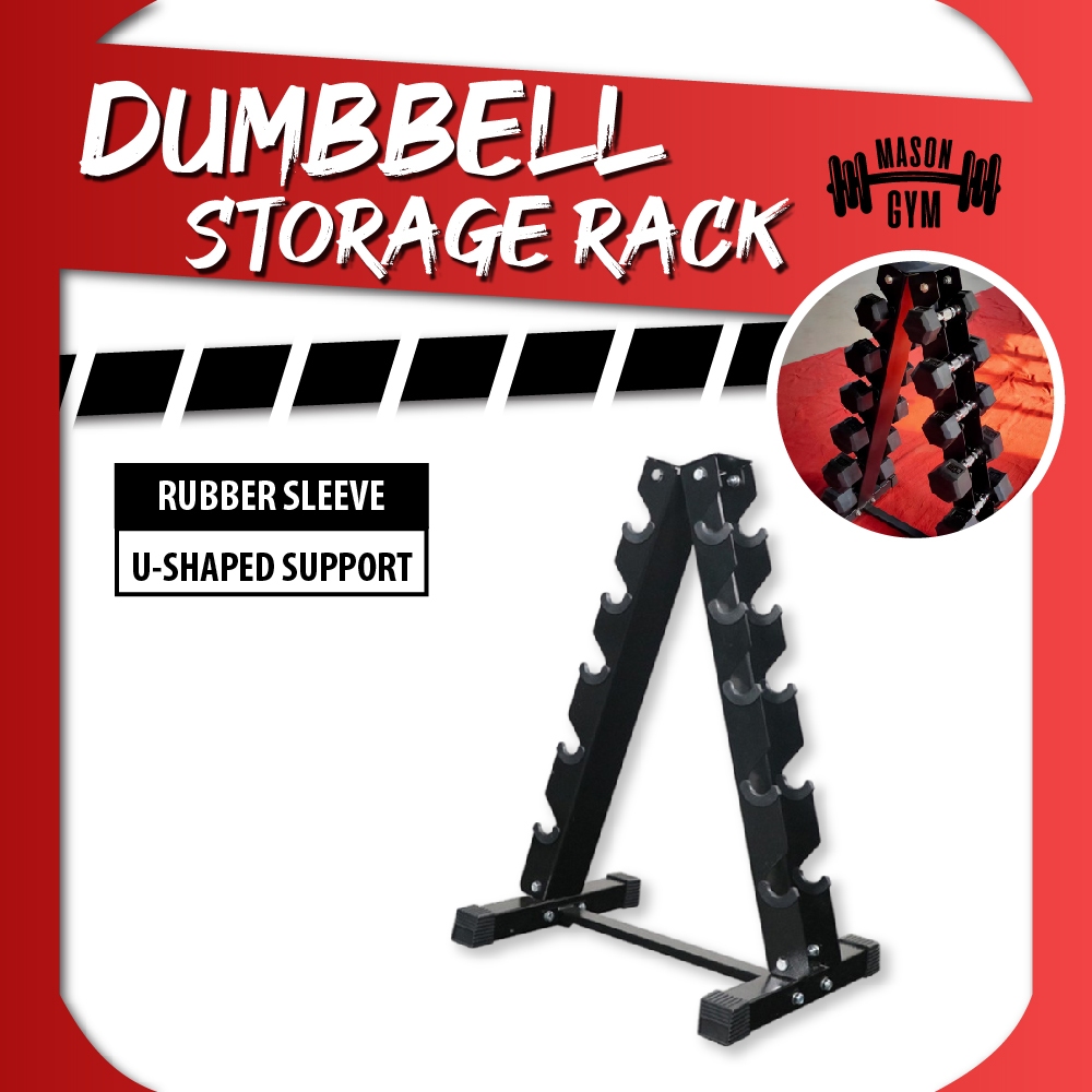 Dumbbell Rack 6 Tier A-Frame Dumbbell Rack Stand Holder Weight Storage ...