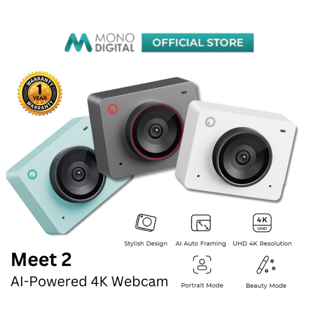 OBSBOT MEET 2 AI-POWERED 4K WEBCAM WITH AI AUTO FRAMING, FAST AUTO ...