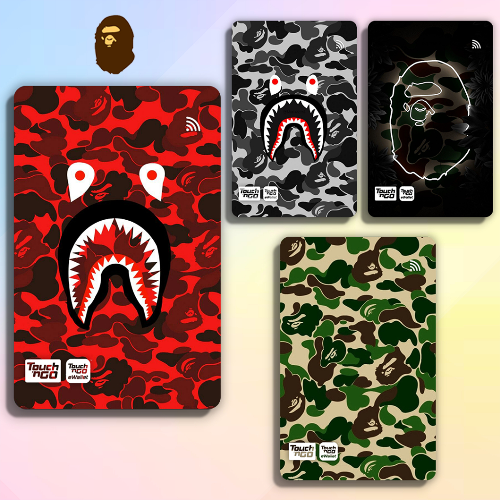 BAPE - Sticker Touch n Go TNG Sticker TNG NFC Card Skincard Cover ...