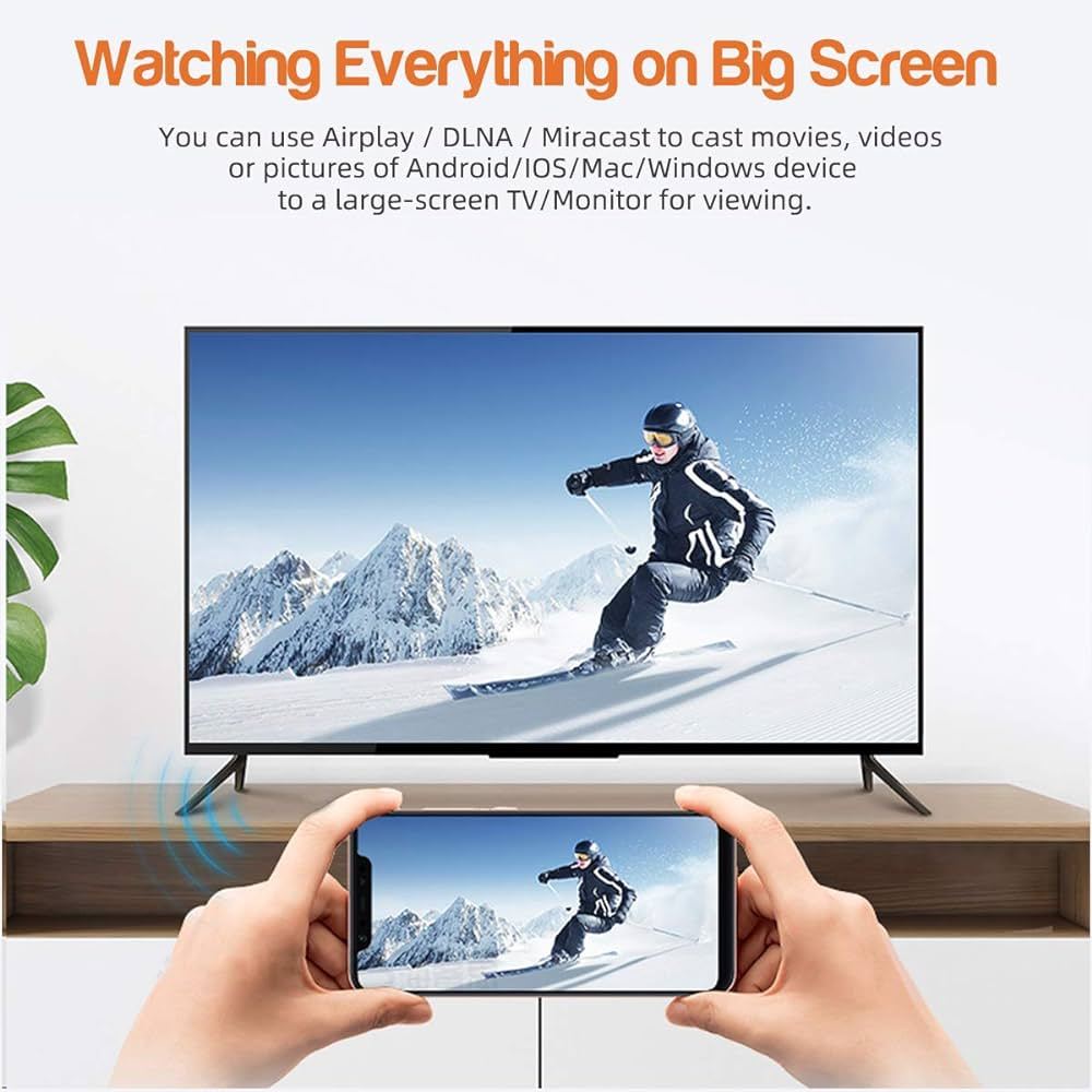 MiraScreen Screen Mirroring Wireless Display HDMI from Phone to TV ...