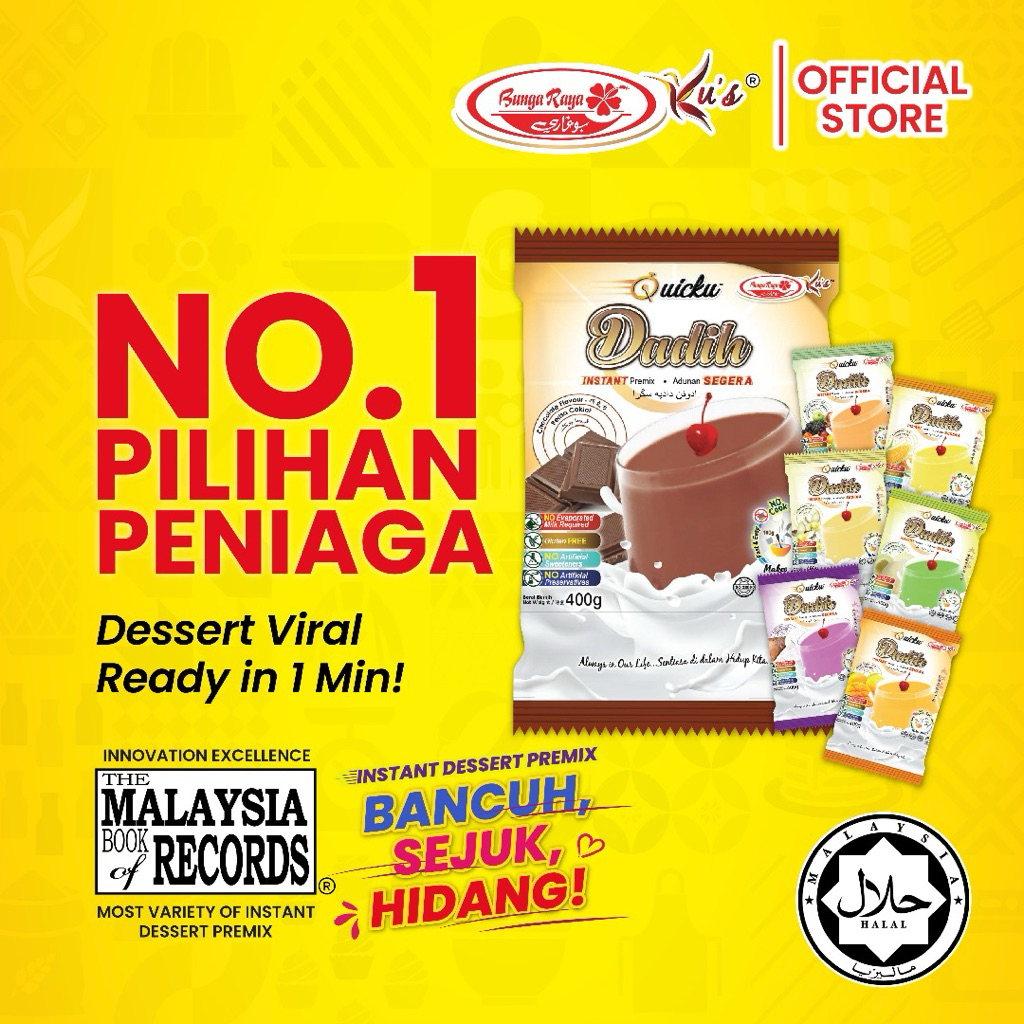 BUNGA RAYA KUS [Quicku] Dadah Powder Immediately 400g || BUNGA RAYA KUS ...