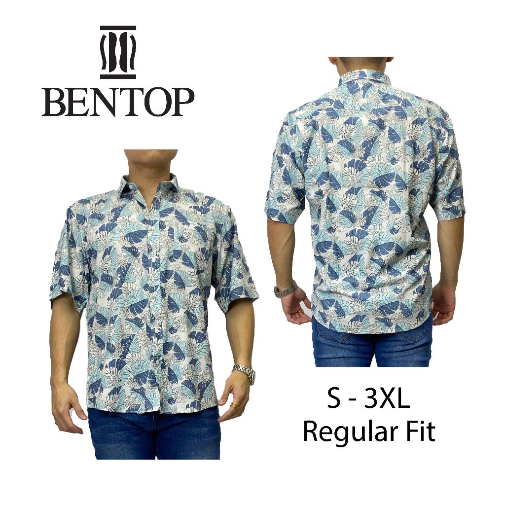 BENTOP Baju Batik Modern Regular Fit Premium Series [2] Lengan Pendek ...