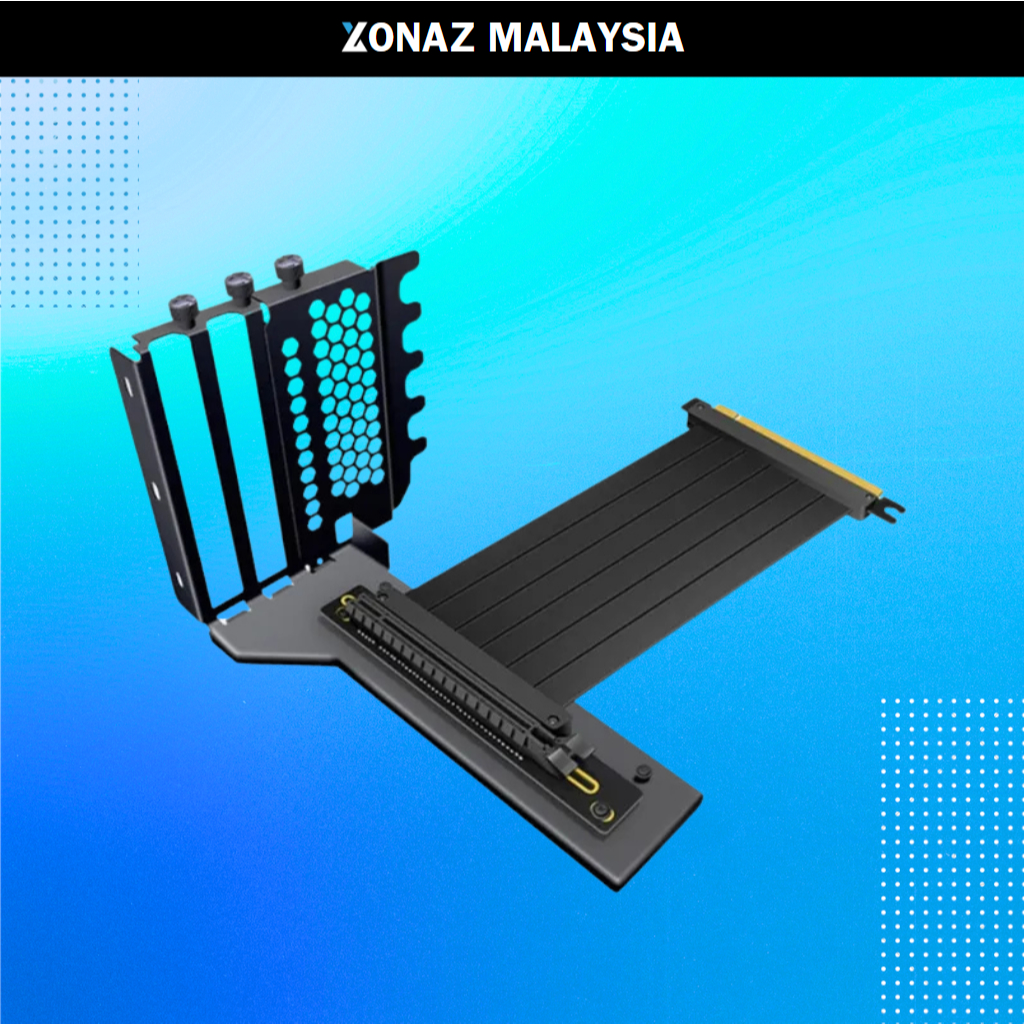 Universal Vertical GPU Mounting Bracket With 200mm PCIE 4.0 Riser Cable ...