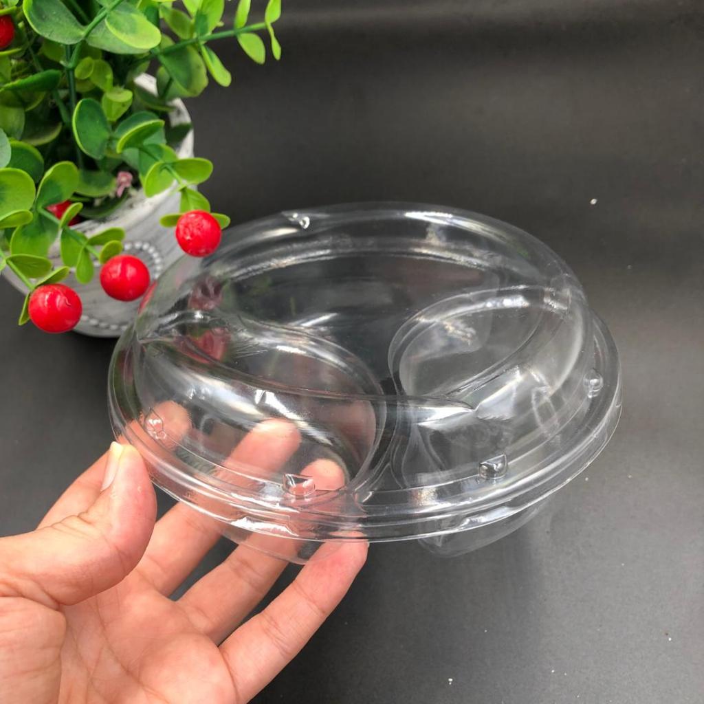 JM204 3 Cavity Container (TRANSPARENT) Bekas Kuih Raya/Biskuit Plastic ...