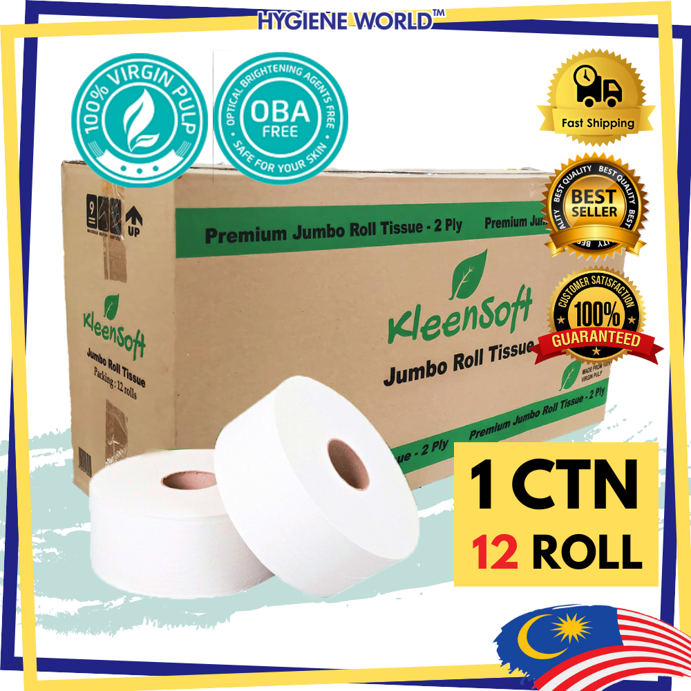 Jumbo Roll Tissue JRT - 2ply Virgin Pulp Round Toilet Tissue/ Home ...