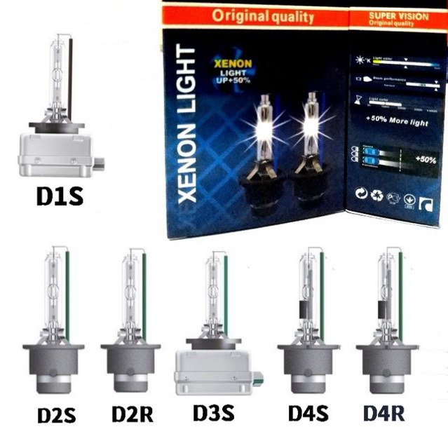 Super Vision Xenon HID Bulb Headlight/Headlamp Light D1S D2S D2R D3S ...