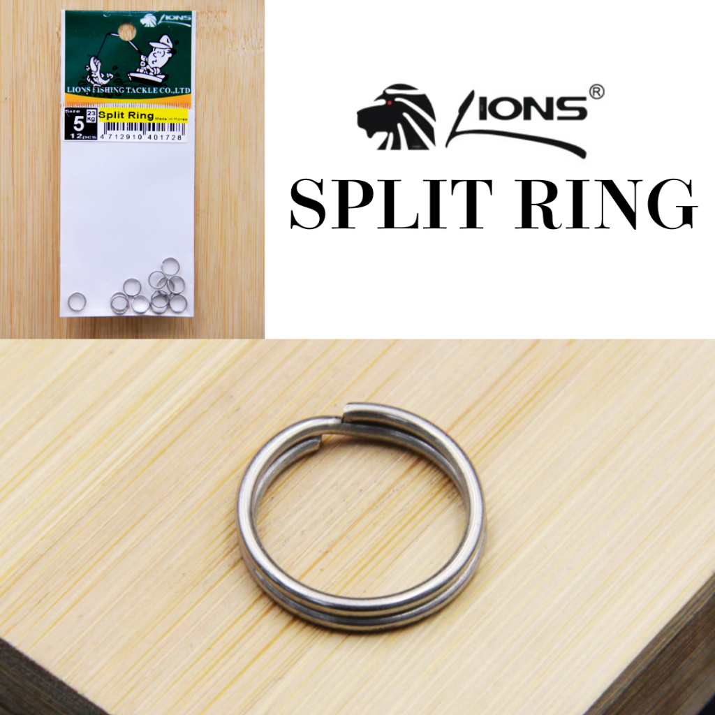 LIONS SPLIT RING FISHING Memancing Split Ring Connectors Lure Split ...