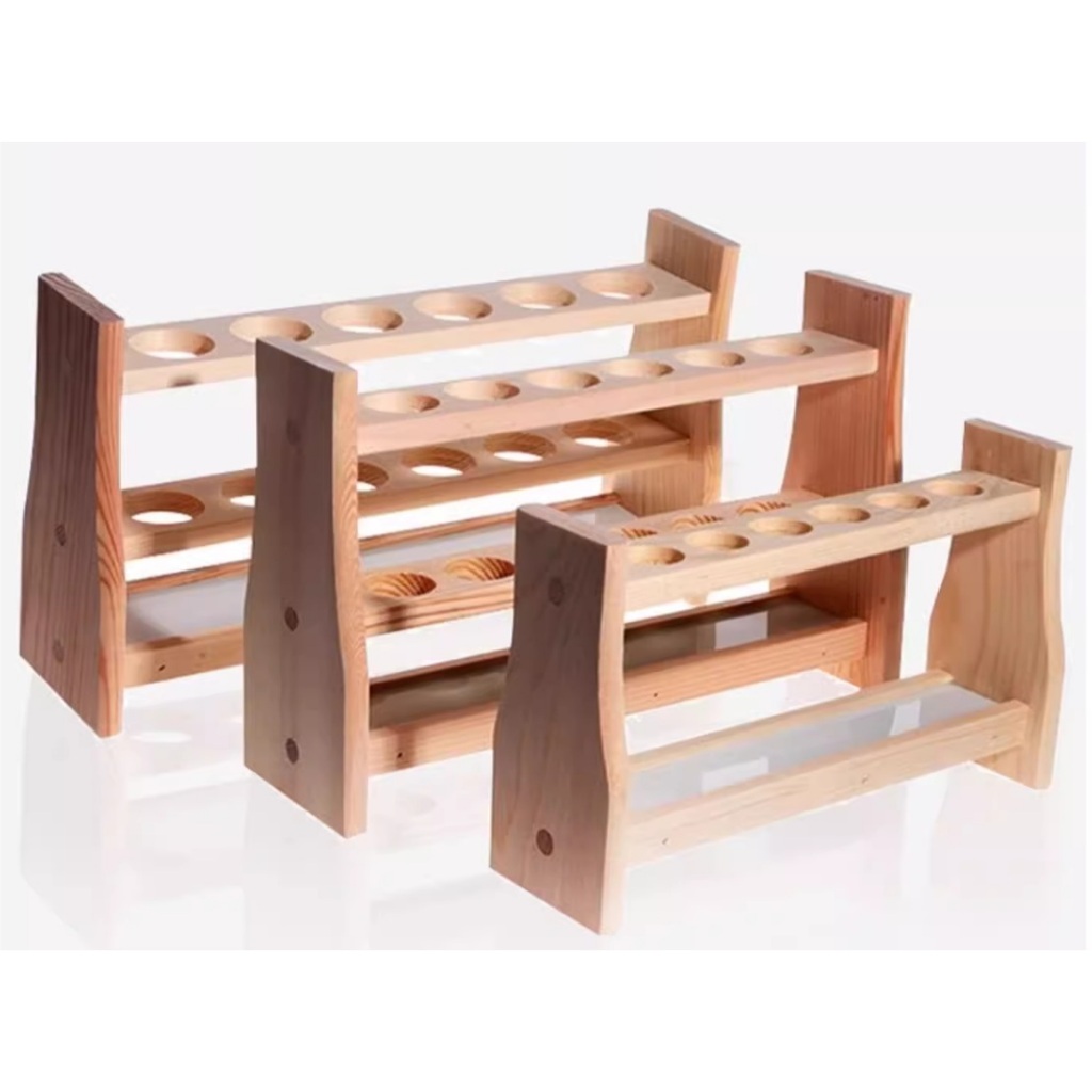 Wooden Colorimeter tube Rack Test Tube Laboratory use 6 holes ...