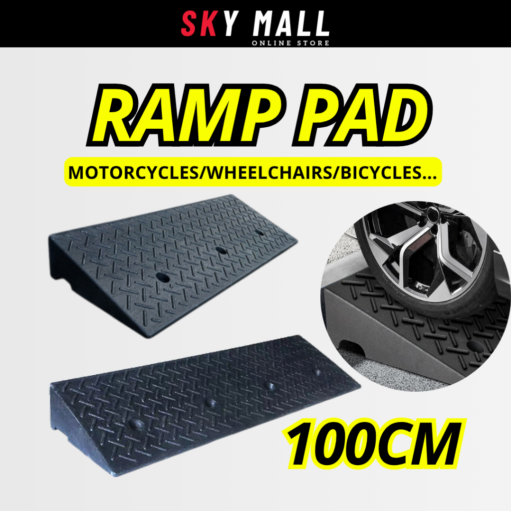 Heavy Duty Rubber Road Driveway Curb Ramp Kerb Wheelchair Car Bike ...
