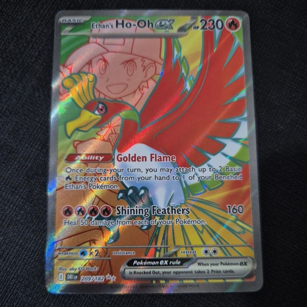 Pokemon Card TCG SV10 Destined Rivals Ethan's HoOh ex 209/182