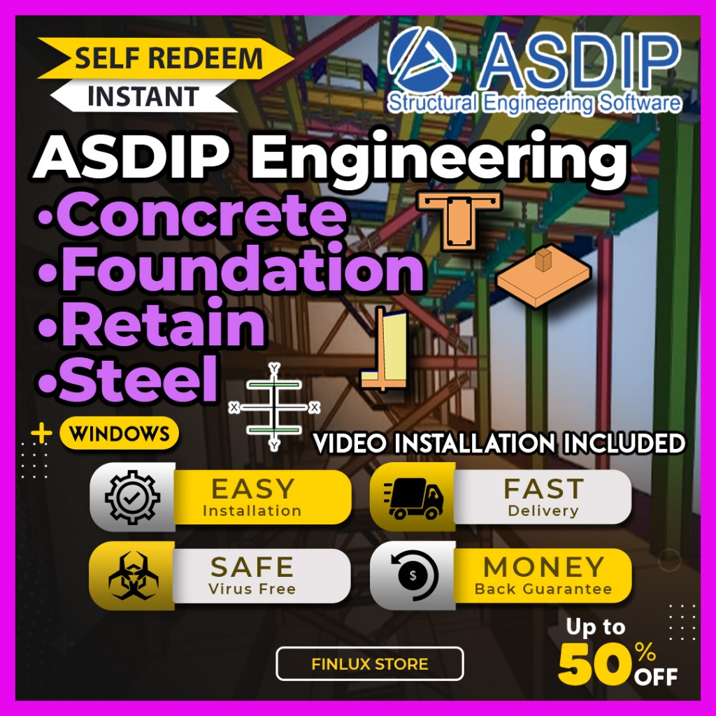 ASDIP Concrete / Foundation / Retain / Steel Latest Update Lifetime For ...