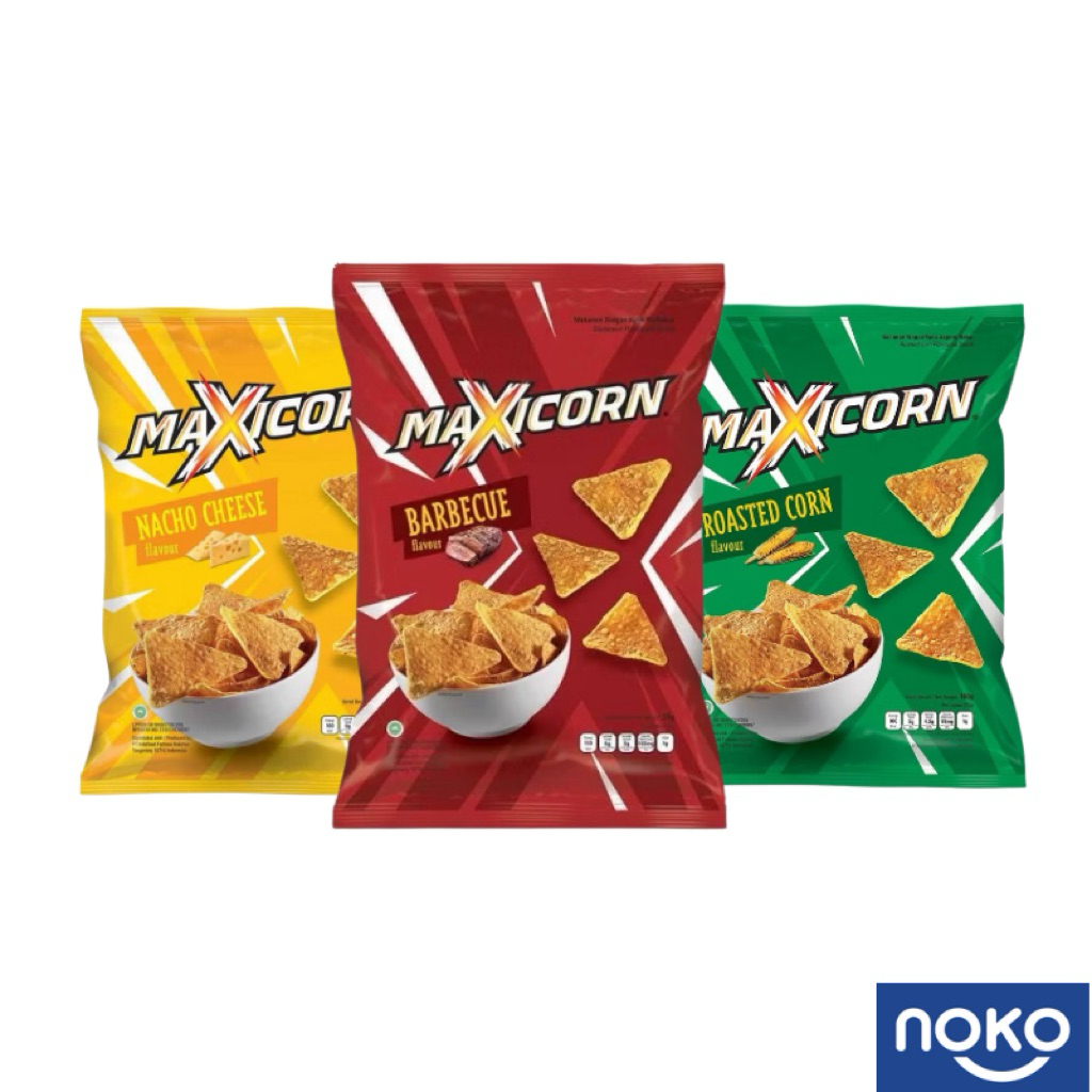 Maxicorn Tortilla Chips 1x140g – BBQ / Nacho Cheese / Roasted Corn ...
