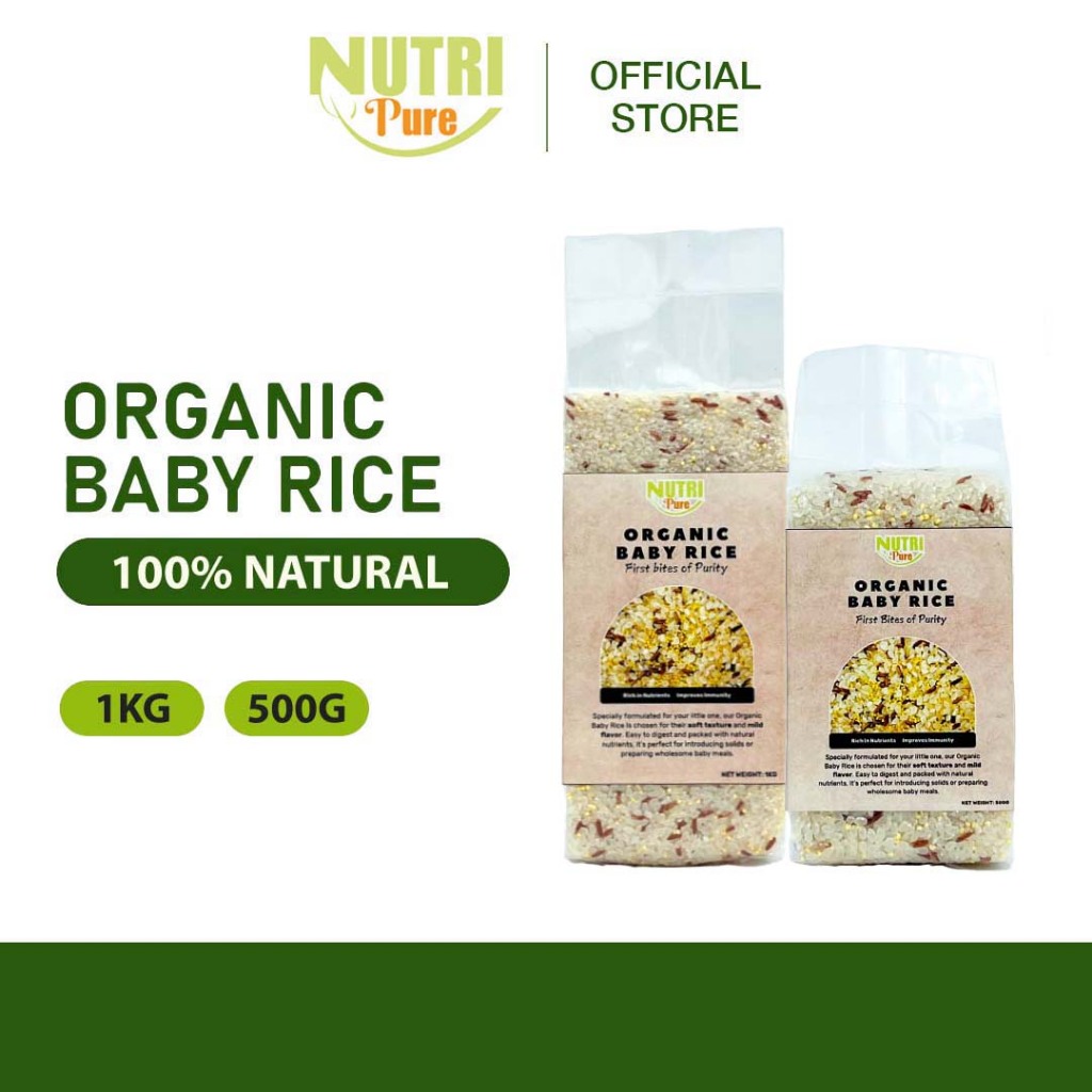 Nutri Pure Organic Baby Rice | Beras Bayi Organik (Calrose / Millet ...