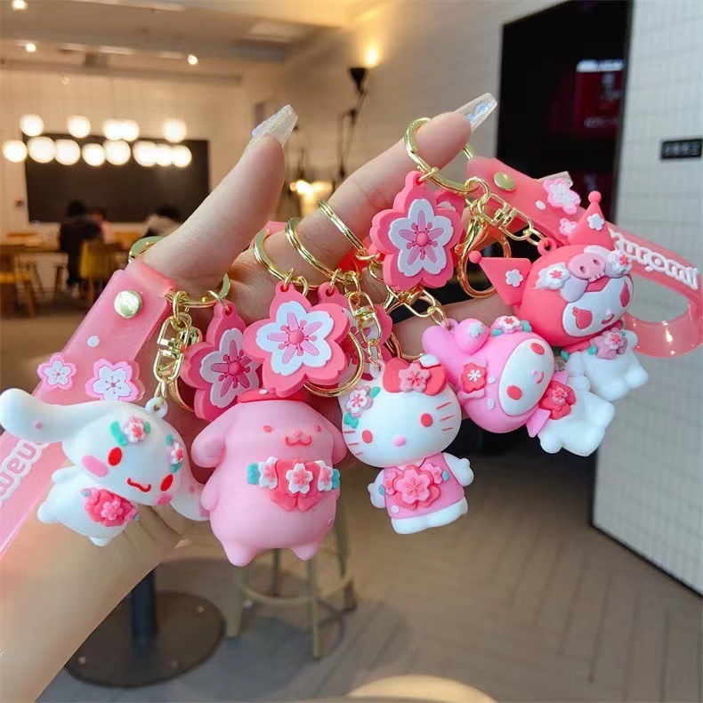 Sanrio sakura collection keychain bag assesories gantungan kunci
