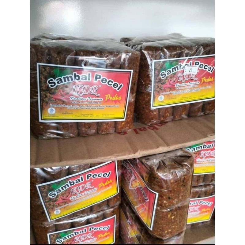 Wholesale 1 PACK Of SAMBAL / PECEL,PECAL KDR Spicy 1k-G HALAL (10Pcs ...