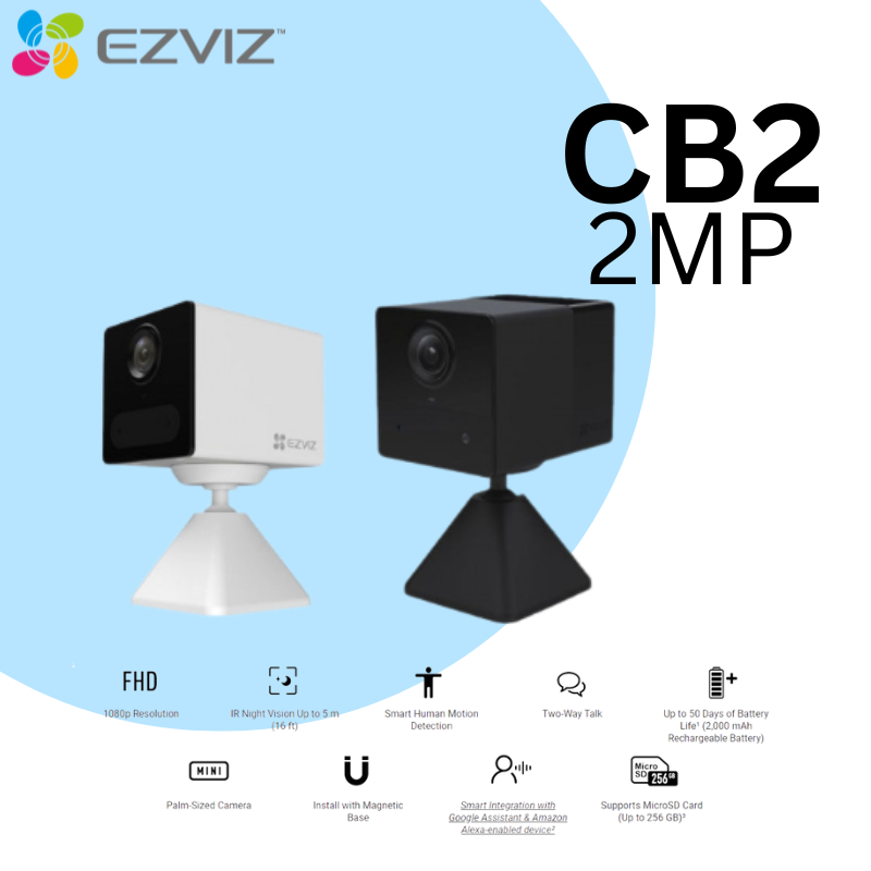 HIKVISION EZVIZ CCTV (Top Global Brand) BC2 CB2 WIFI Wireless Battery ...
