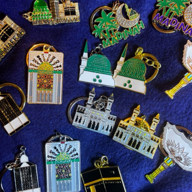 KEYCHAIN SOUVENIR MEKAH MADINAH KAABAH MASJID NABAWI | Shopee Singapore