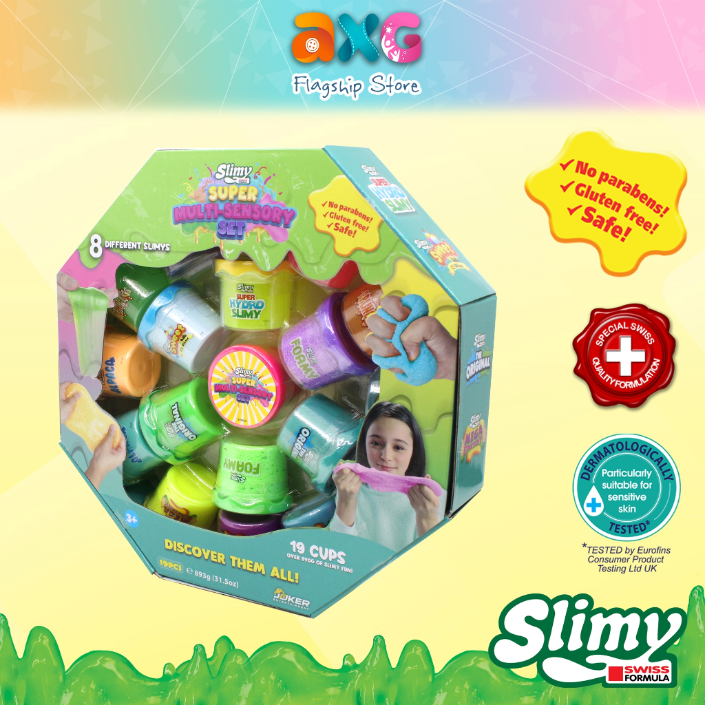 Year End | Slimy Super Multi Sensory 56G Octagon 19 Piece Pack ...