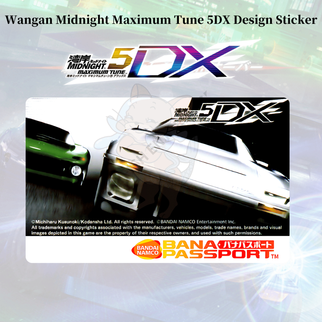 Banapassport Blank Card and Wangan Midnight Maximum Tune Sticker
