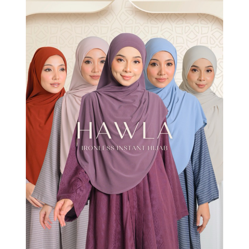 HAWLA BAWAL INSTANT IRONLESS 50/60” - Premium Korean Moss Crepe ...