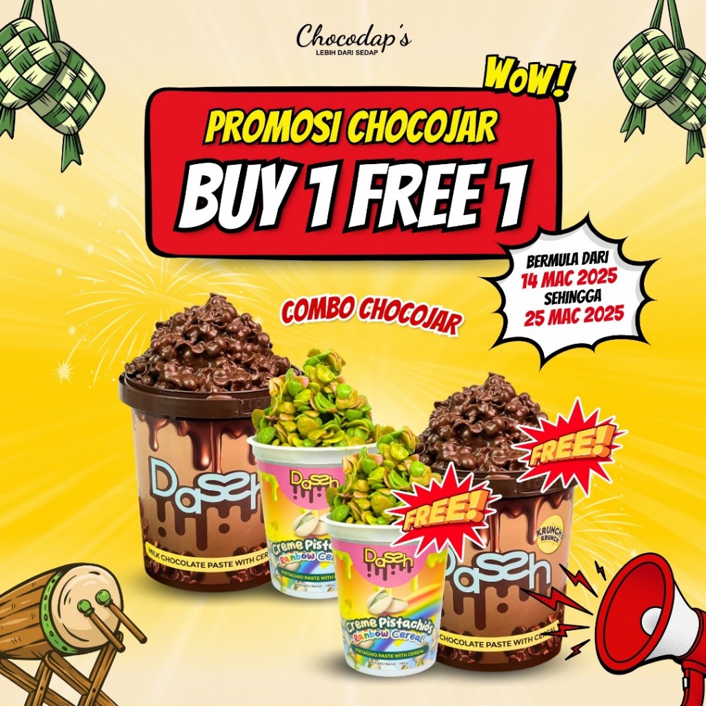 [BUY 1 FREE 1] Chocojar Snack Coklat Sedap Makanan Viral Enak Snack ...