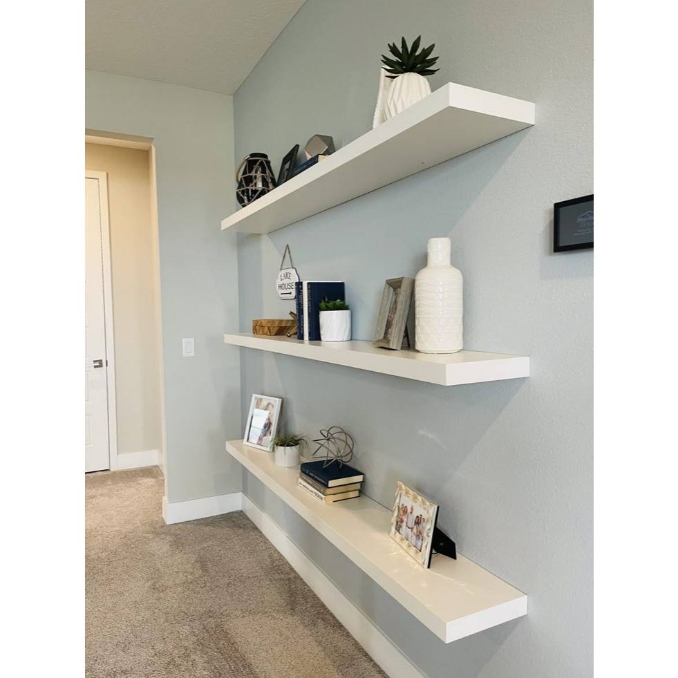 LACK 110x26x5cm Wall Shelf White/Black/Oak Display Decoration Floating ...