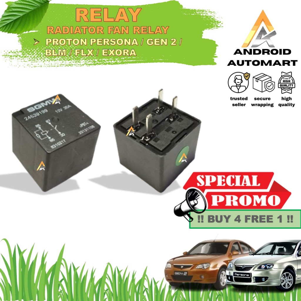 Proton Persona Gen2 BLM FLX Exora PW853596 Power Radiator Fan Relay ( 4 ...