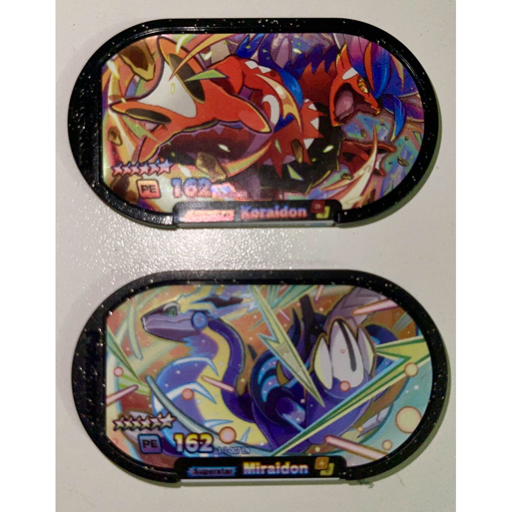 Pokémon Mezastar Stardust Version 1 & 2- (Superstar) Miraidon, Koraidon ...