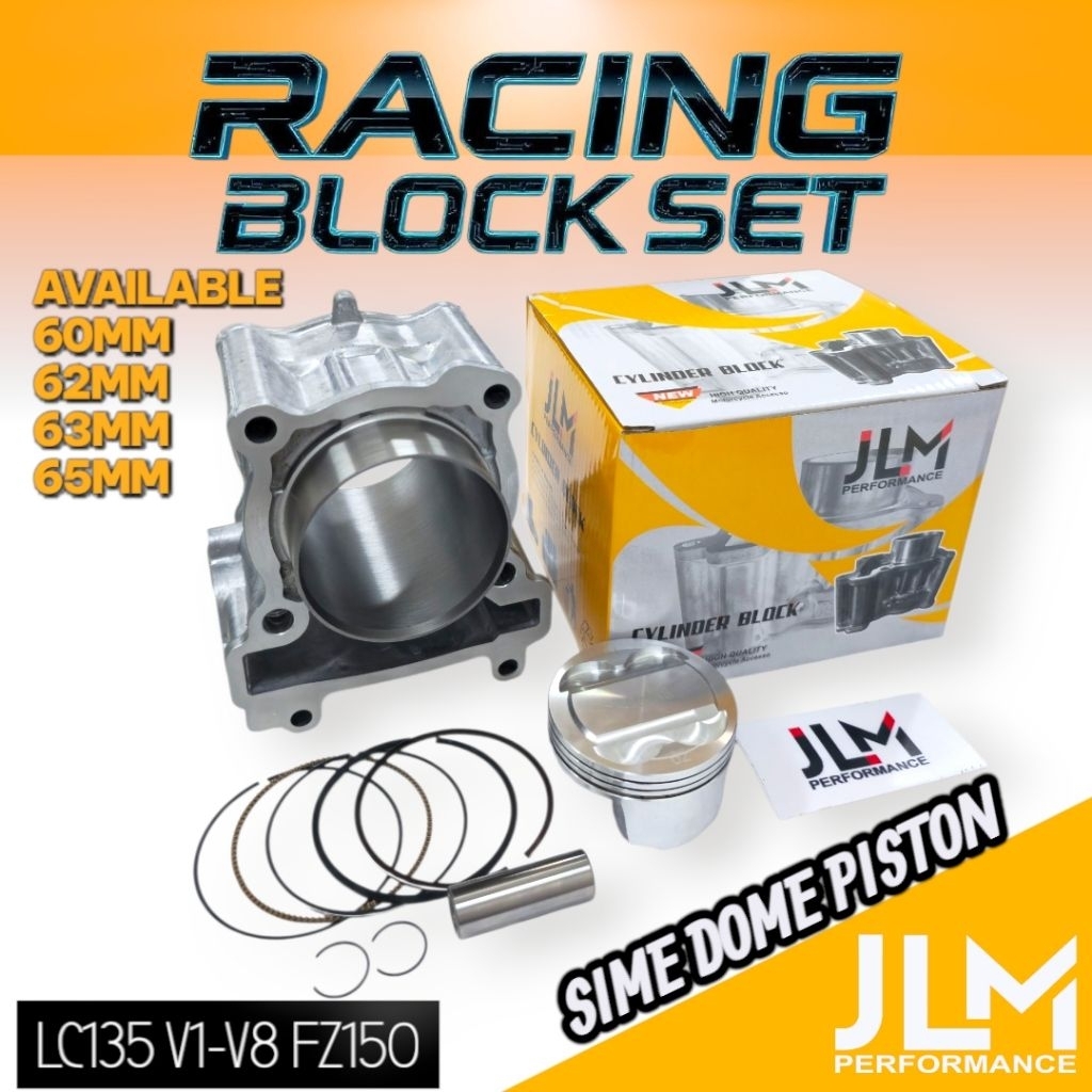JLM LC135 V1 - V7 FZ150 SIME DOME PISTON RACING BLOCK SET CYLINDER ...